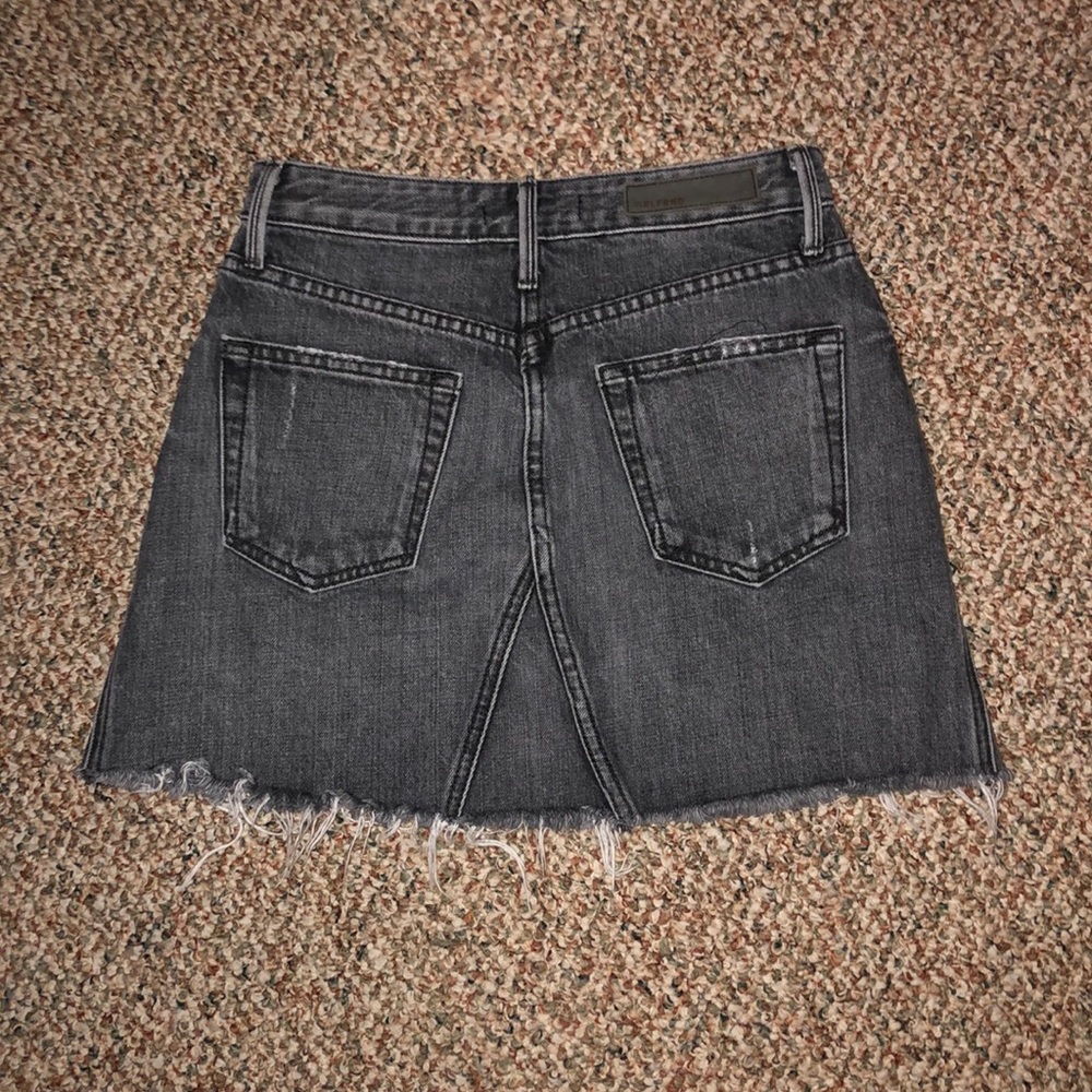 GRLFRND Eva Distressed Denim Skirt SZ 24 EUC - Picture 7 of 7